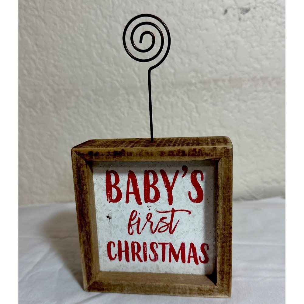 Baby's First Christmas 2025 Christmas Sign Decoration